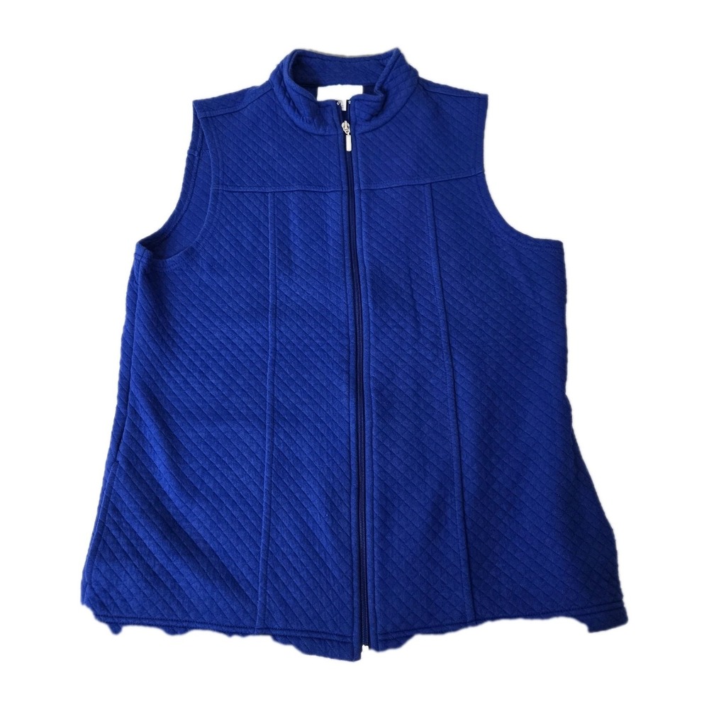 Breckenridge Women's Vest Size Medium Full Zip Blue‎ Pockets Lightweight